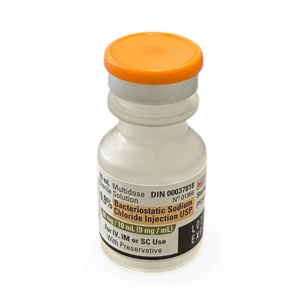 Hospira Bacteriostatic Sodium Chloride 0.9% w/ Preservative - 10ml Vial